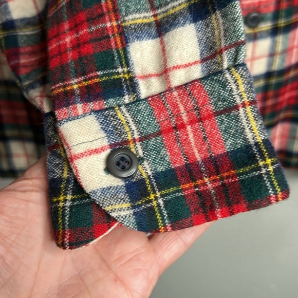 Vintage Pendleton Loop Collar Tartan Virgin Wool Plaid Board Shirt 50’s | 60’s - Picture 6 of 15
